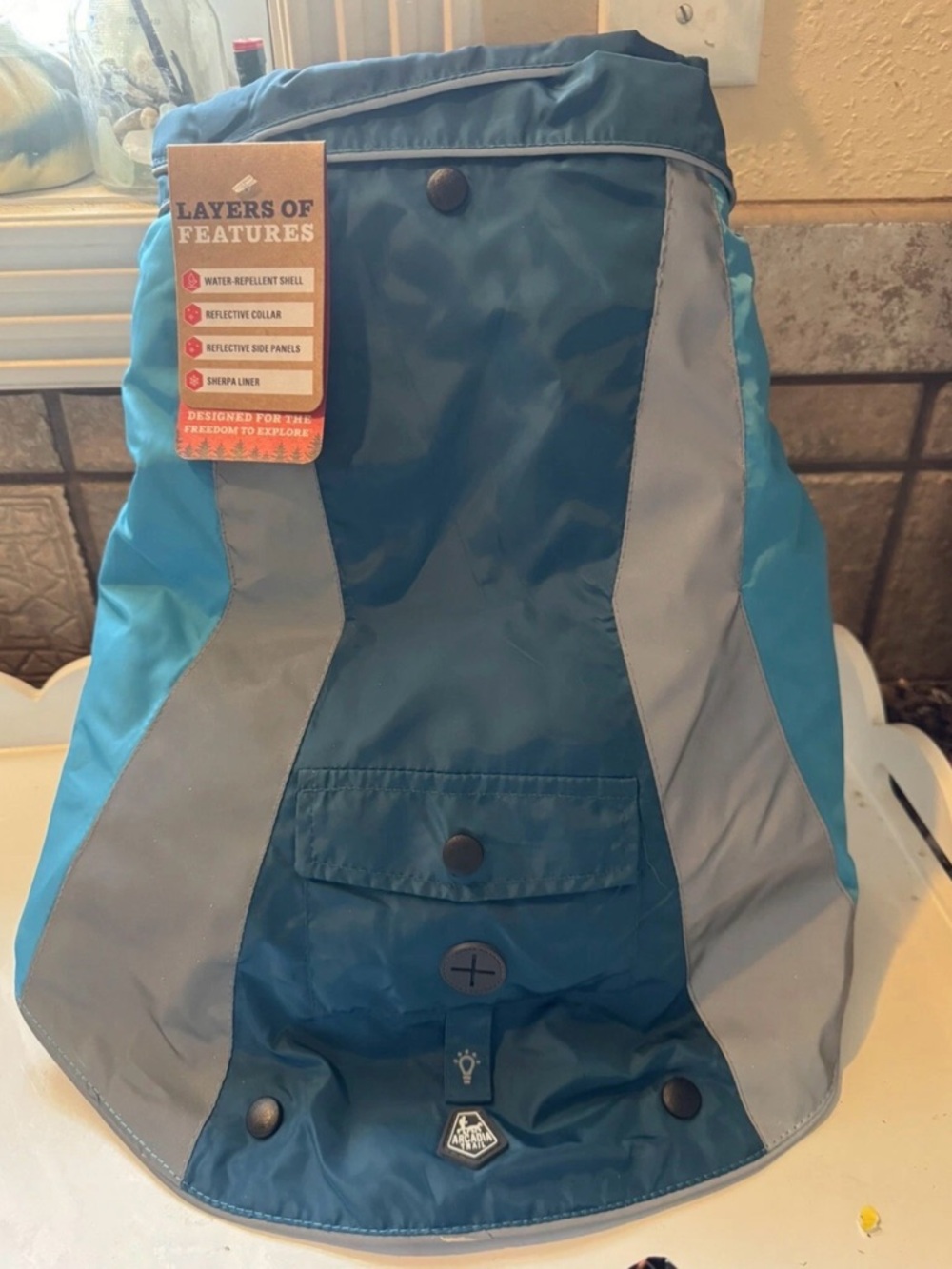 Arcadia 3 In 1 waterproof Trail coat. Medium For Dog.